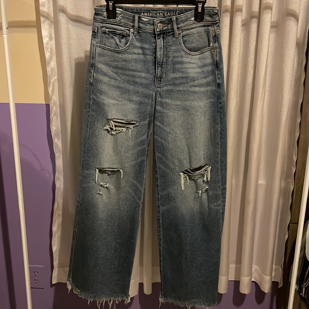 Wide leg jeans